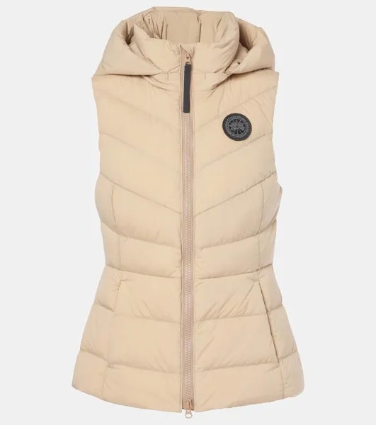 Стеганый жилет Black Label Clair на пуху Canada Goose, цвет desert sand
