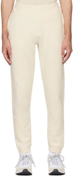 Кремового цвета облегающие спортивные штаны Sunspel