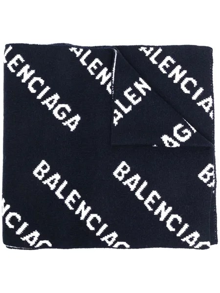 Balenciaga шарф с логотипом