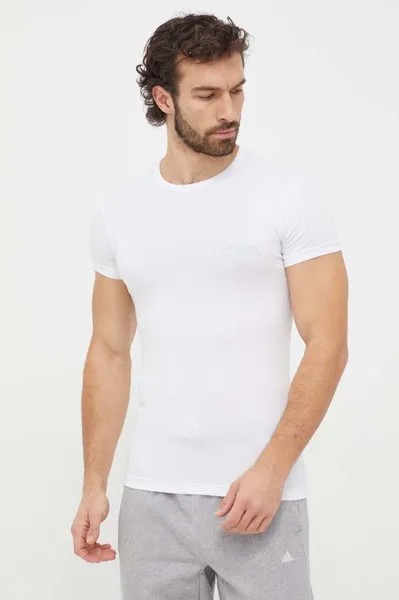 Футболки для отдыха, 2 пары Emporio Armani Underwear, белый