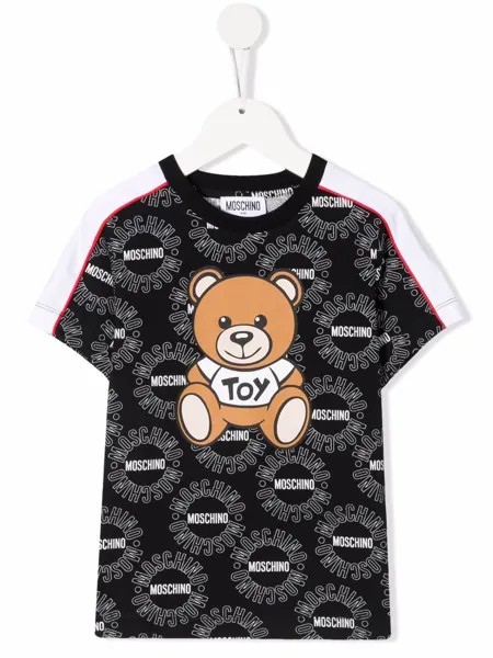 Moschino Kids футболка Teddy Bear с логотипом