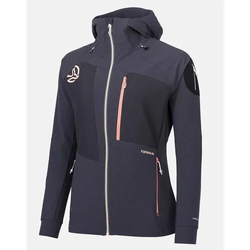 Куртка TERNUA Demina Hard Hood Jkt W, размер L, серый