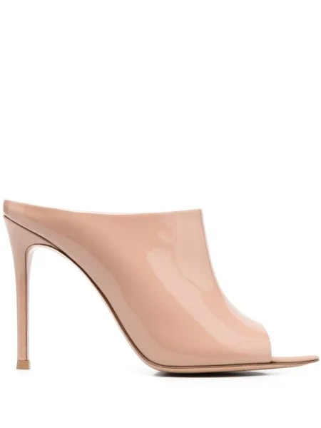 Gianvito Rossi мюли Nova 105, нейтральный цвет