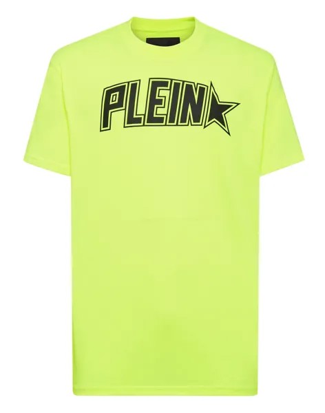 Футболка с круглым вырезом SS Philipp Plein, цвет Yellow Fluo