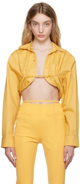 Желтая рубашка Le Raphia 'La Chemise Machou' Jacquemus