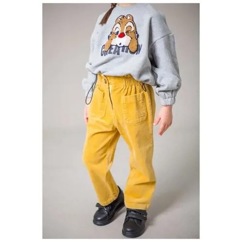 Брюки Colabear, размер 90, желтый