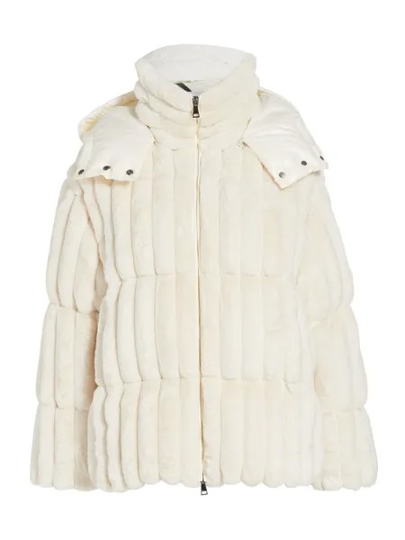 Куртка из искусственного меха Mainline Fare Moncler, белый