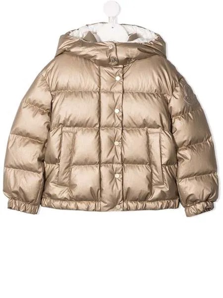 Moncler Enfant пуховик с капюшоном