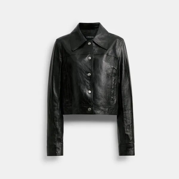 Куртка COACH Patent Leather, черный