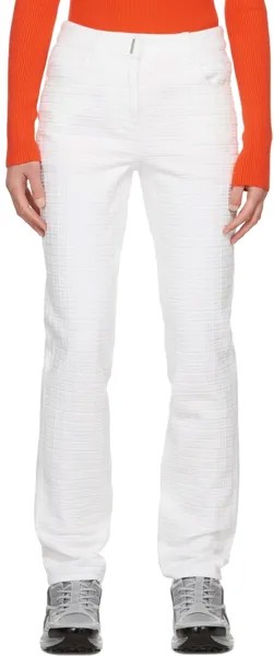 Белые джинсы с монограммой Givenchy