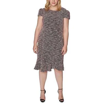 Женское черное твидовое офисное платье Betsey Johnson для работы плюс 18 Вт BHFO 9273