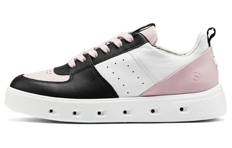 Кроссовки ecco Skateboarding Shoes Women's Low-top Black/Pink, черный/розовый