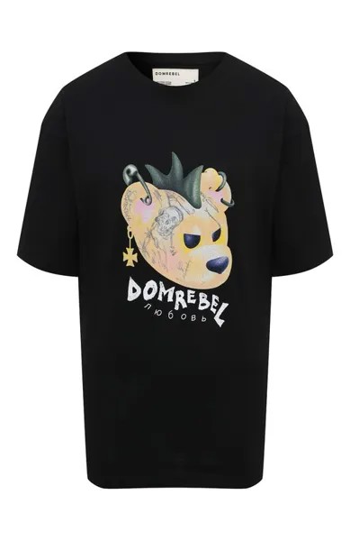 Хлопковая футболка DOMREBEL