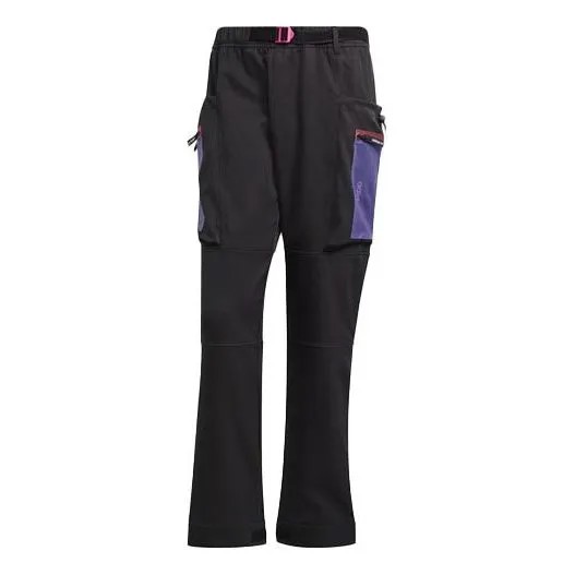 Спортивные штаны adidas originals G Outd Cargo P Contrasting Colors Pocket Loose Cargo Sweatpants Black, черный