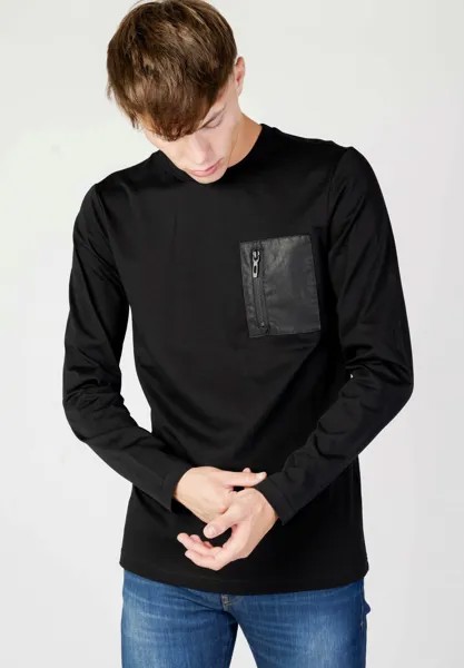 Футболка с длинными рукавами Regular Fit Long-Sleeved T-Shirt Antony Morato, черный