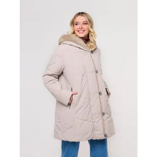 Куртка  DIXI COAT, размер 40, бежевый