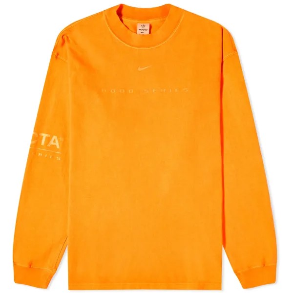Футболка Nike X Nocta Nrg Long Sleeve Mock Neck, цвет Orange Horizon