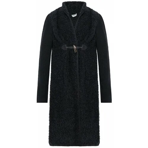 Пальто  PHILOSOPHY Di Lorenzo Serafini, средней длины, размер 46, черный