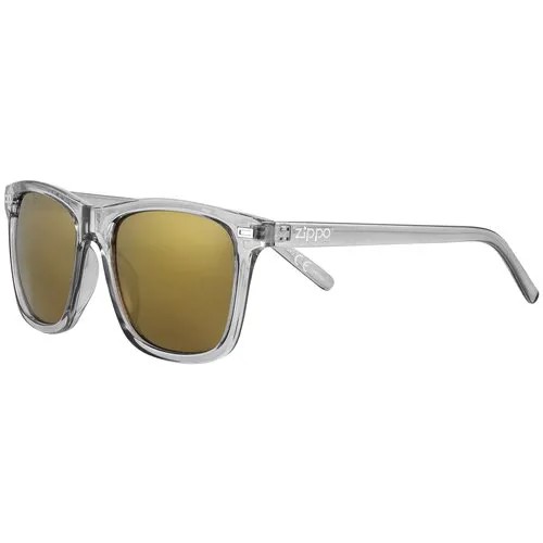 Солнцезащитные очки Zippo, квадратные, серый