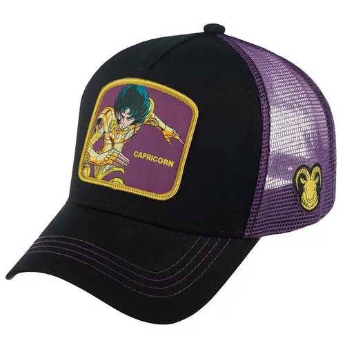 Бейсболка с сеточкой CAPSLAB арт. CL/SAI/1/CAP Saint Seiya Capricorn (черный / фиолетовый), Размер: UNI