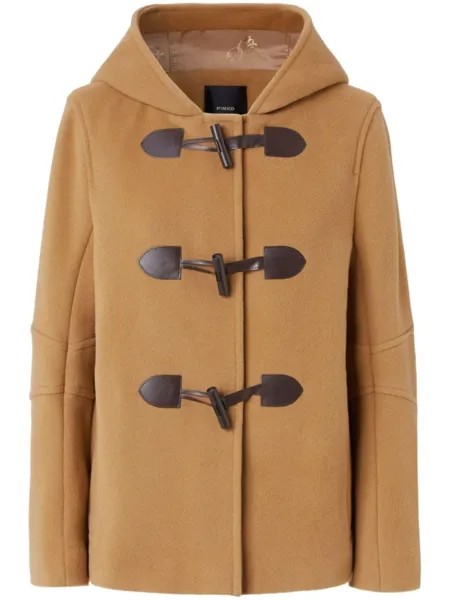PINKO короткое дафлкот с застежкой-молнией, коричневый