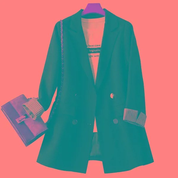 Весна высокого качества модный Блейзер пиджак женский костюм Европейский рабочий OL Блейзер длинный рукав Блейзер Новый Блейзер feminino