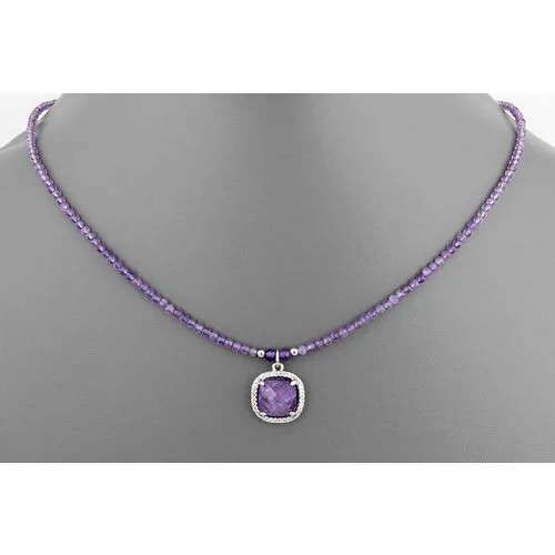 Бусы Minera, аметист, длина 42 см