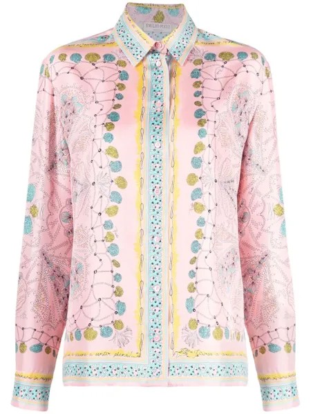 Emilio Pucci рубашка с принтом Conchiglie
