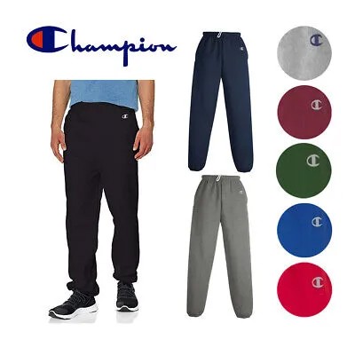 Champion Men-#39;s Cotton Max 9,7 унций. Спортивные штаны для спортзала Брюки-джоггеры для тренировок