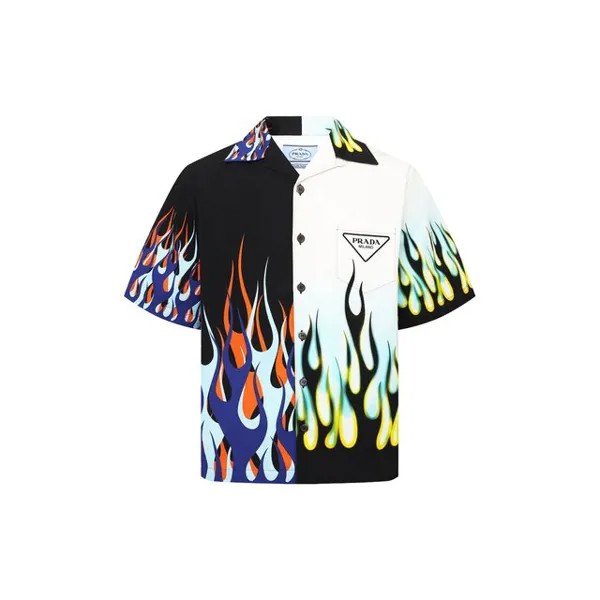 Хлопковая рубашка Prada