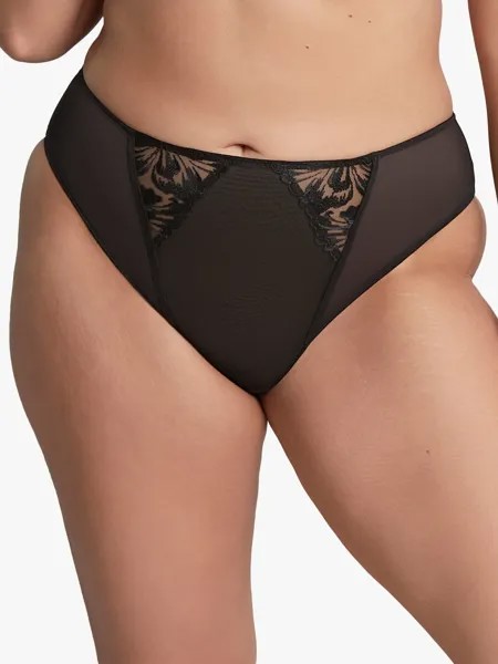 Panache Sculptresse Jaida Высокие трусики с высокой талией, Нуар