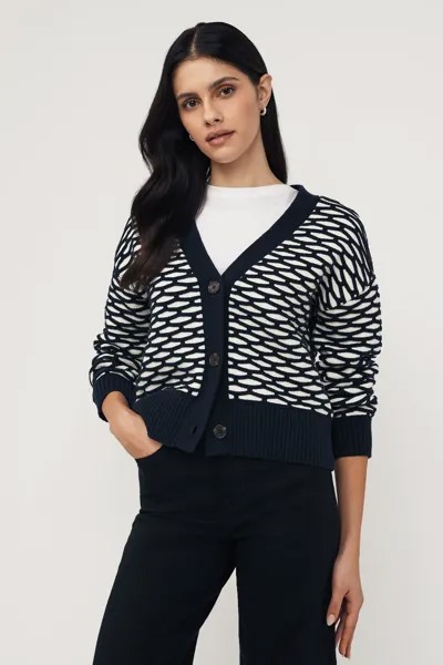 Кардиган интарсии Gant, синий
