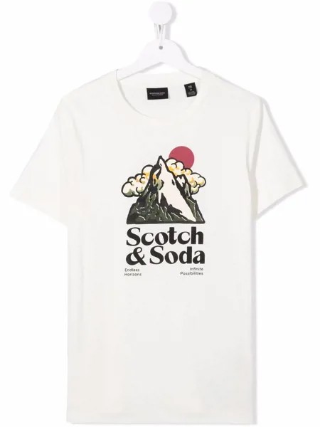 Scotch & Soda футболка с графичным принтом