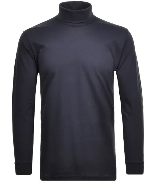 Пуловер Ragman Turtle neck long sleeve, темно синий