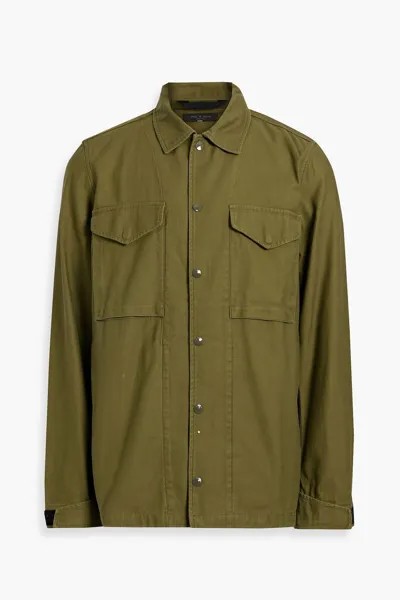 Пиджак из летного хлопка RAG & BONE, зеленый