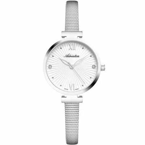 Наручные часы Adriatica 78061, белый, серебряный