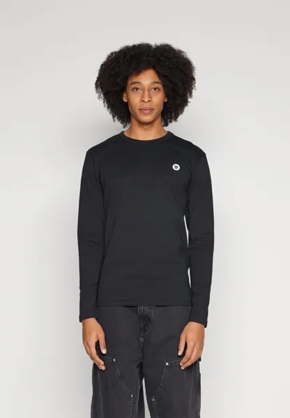 Топ с длинными рукавами MEL LONGSLEEVE UNISEX Double A by Wood Wood, цвет black