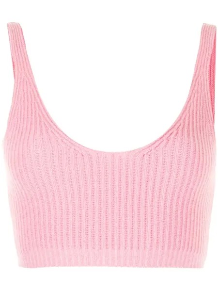 Cashmere In Love укороченный топ Reese в рубчик, розовый