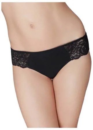 Dimanche lingerie Трусы Lirica Бразильяна с кружевной отделкой, размер 5, черный