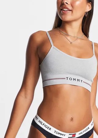 Серый бесшовный бралетт без подкладки Tommy Hilfiger