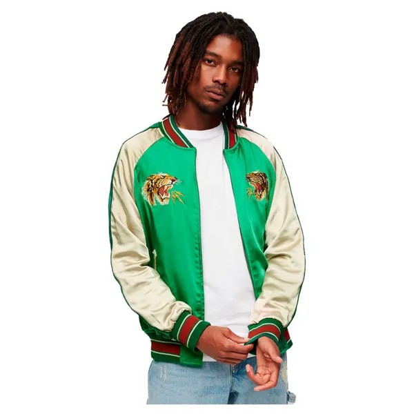 Куртка Superdry Suikajan Bomber, зеленый