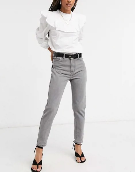 Серые джинсы в винтажном стиле In The Style x Jac Jossa-Серый