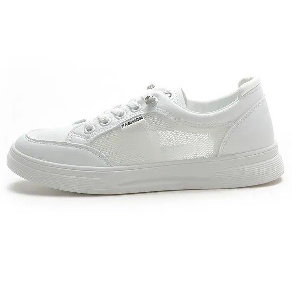 Кроссовки REIHUNG Skateboarding Shoes Women's Low-top, белый/серый