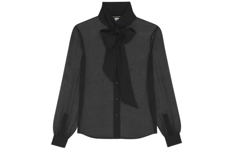 SAINT LAURENT Женская рубашка, цвет Black