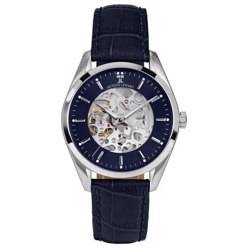 Наручные часы JACQUES LEMANS Classic 1-2087C, синий, серебряный