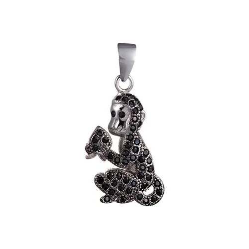 Подвеска с фианитами из серебра 064-P-P030-003-WG JV
