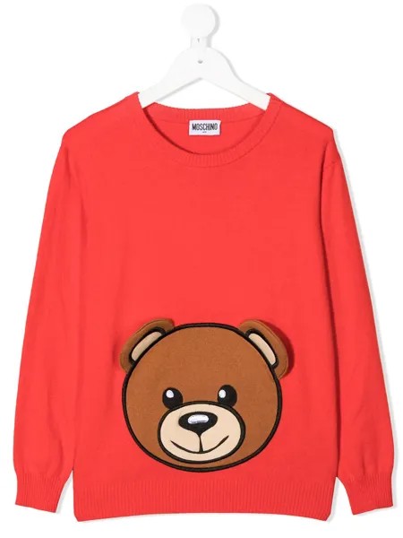 Moschino Kids джемпер Teddy Bear вязки интарсия