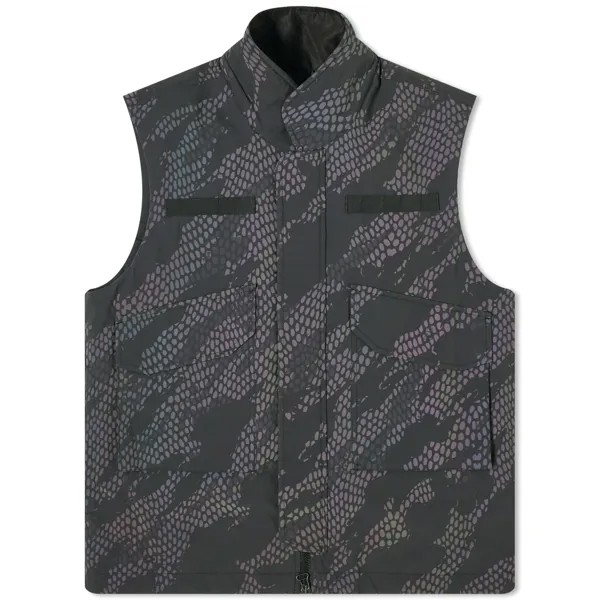 Утепленный жилет Maharishi Reflective Camo Padded Flak Vest, цвет Subdued Night