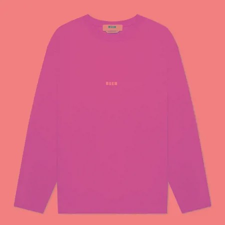 Мужской лонгслив MSGM Micrologo, цвет жёлтый, размер M