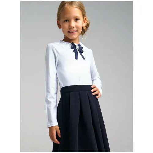 Школьная блуза playToday, размер 146, синий
